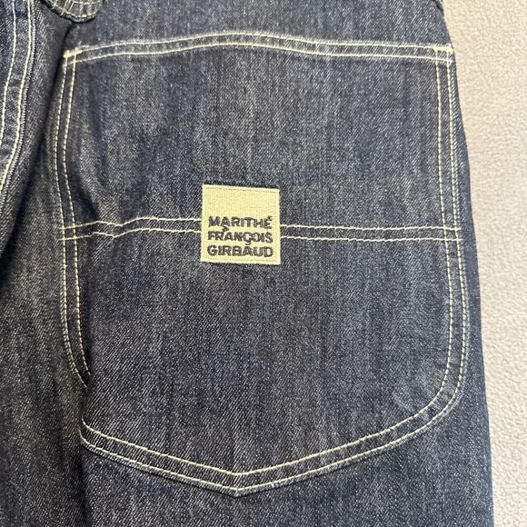 VTG Marithe Francois Girbaud Jeans Baggy Hip Hop Skater Men 42x31 Dark Wash 90s - Picture 10 of 15